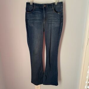 Wit & Wisdom Dark Denim ‘Ab’Solution Bootcut Jeans Size 8 Petite